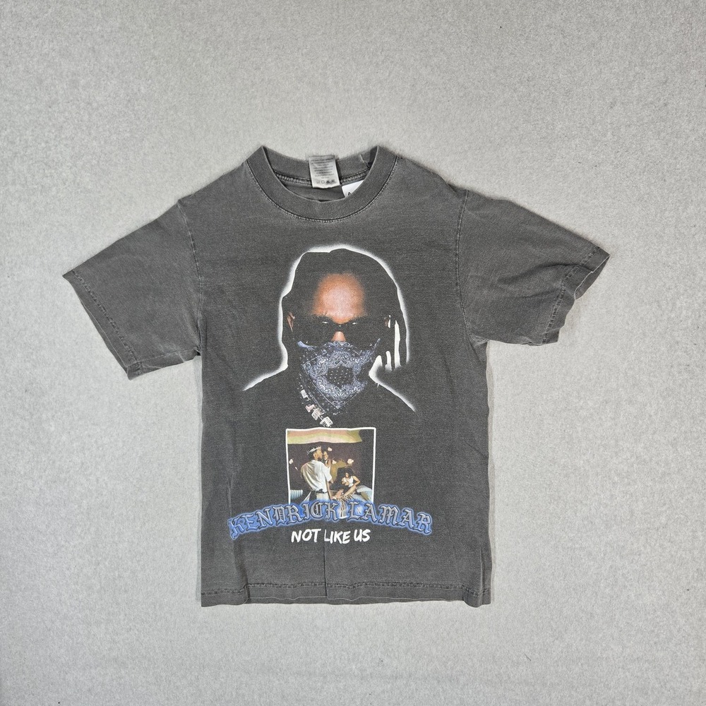 Kendrick Lamar Men Shirt S Gray Not Like US Short Sleeve